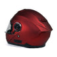 Milwaukee Helmets MPH9817DOT Breeze Red Advanced Motorcycle Modular Helmet Biker w/ Drop Down Visor