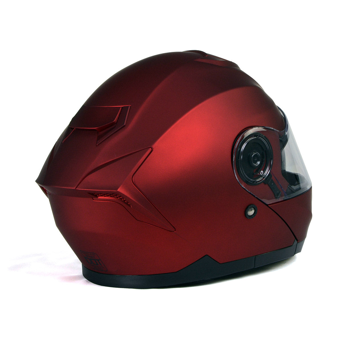 Milwaukee Helmets MPH9817DOT Breeze Red Advanced Motorcycle Modular Helmet Biker w/ Drop Down Visor