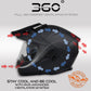 Milwaukee Helmets MPH9820DOT Flat Black Ominous Dual Sport Advanced Motorcycle Modular Helmet Biker