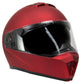 Milwaukee Helmets MPH9827DOT Cypher Flat Red Advanced Motorcycle Modular Helmet w/ Drop Down Visor