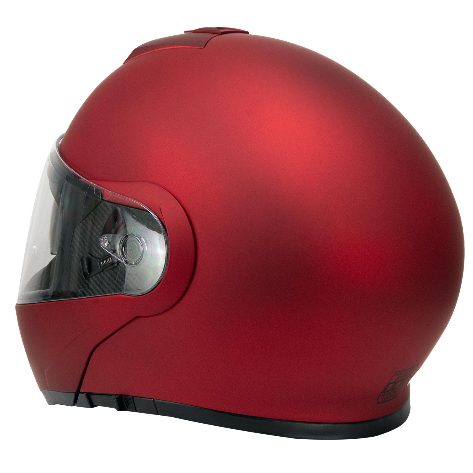 レッドベルベット Milwaukee Helmets MPH9827DOT Cypher Flat Red Advanced Motorcycle