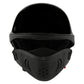 Milwaukee Helmets MPH9831DOT Rascal 3/4 Open Face Gloss Black 2 in 1 Motorcycle Biker DOT Helmet