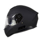 Milwaukee Helmets MPH9835DOT Sweeper Flat Black Advanced Motorcycle Full Face Helmet Biker w/ Drop Down Visor
