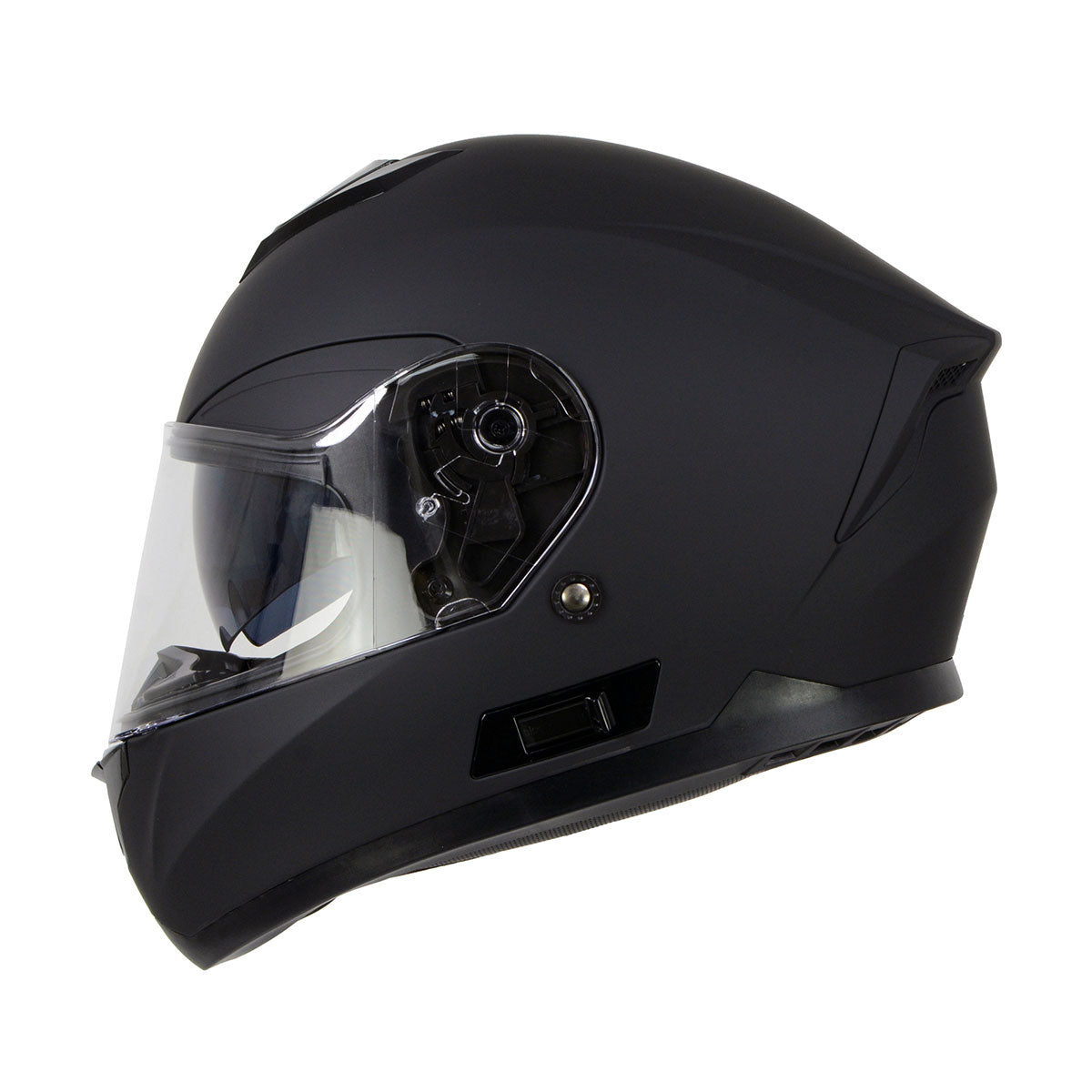 Milwaukee Helmets MPH9835DOT Sweeper Flat Black Advanced Motorcycle Full Face Helmet Biker w/ Drop Down Visor