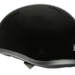 Milwaukee Performance Helmets MPH9851N Novelty Classic Glossy Black Half Helmet w/ Drop Down Visor
