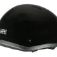 Milwaukee Performance Helmets MPH9851N Novelty Classic Glossy Black Half Helmet w/ Drop Down Visor