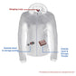 Milwaukee Leather MPL2746 Women's Lightweight Hoodie Textile Scuba Jacket with Purple Wings