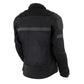 Milwaukee Leather MPL2775 Black Armored Textile Motorcycle Jacket for Women - All Season Jacket w/ Removable Liner