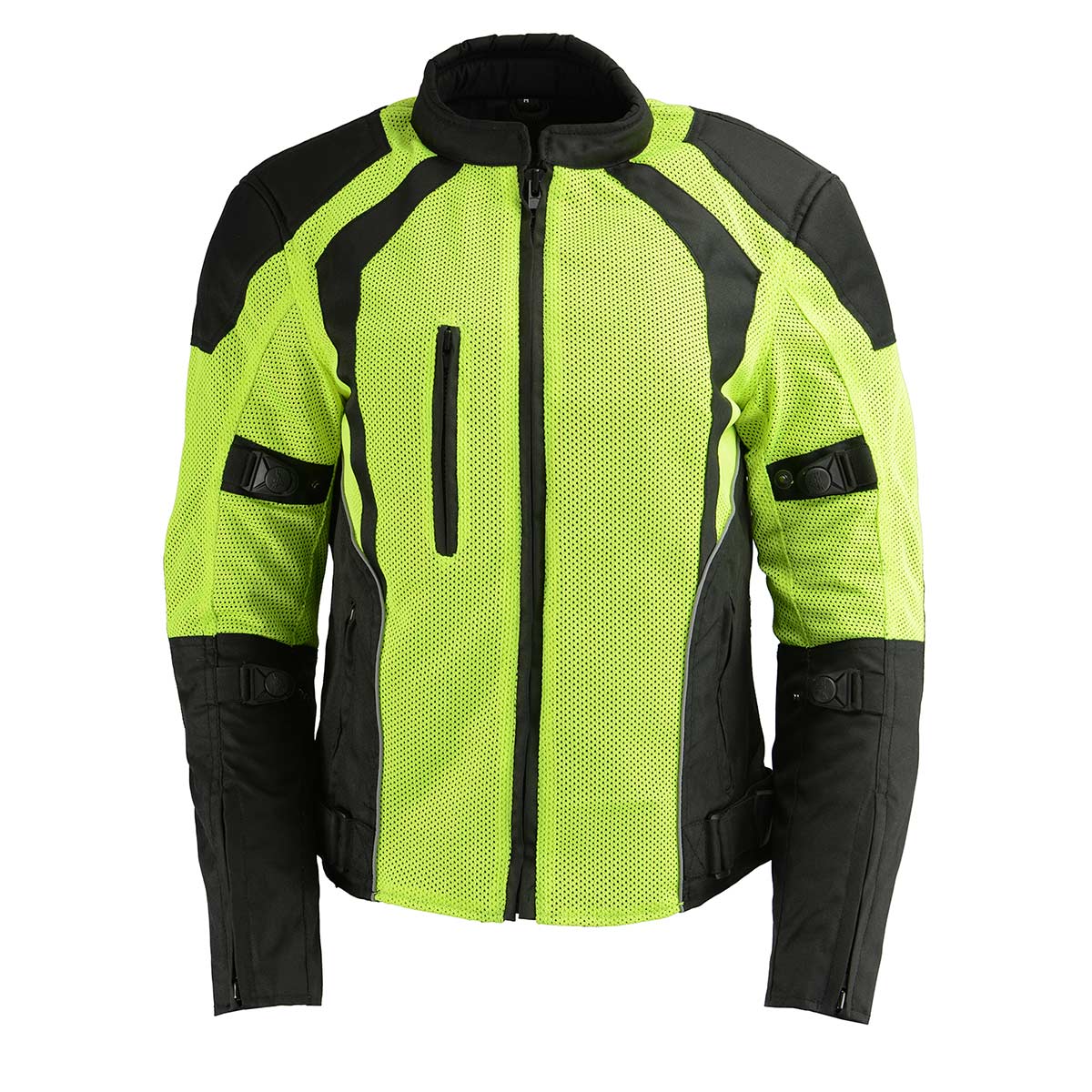 Milwaukee Leather MPL2793 High Vis Green with Black Armored