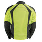 Milwaukee Leather MPL2793 High Vis Green with Black Armored Textile Motorcycle Jacket for Women - All Season Mesh Jacket