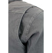 Milwaukee Leather MPM1621 Men's Grey CE Armored Long Sleeve Motorcycle Riders Shirt w/ Reinforced w/ Aramid Fibers