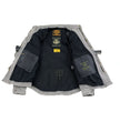 Milwaukee Leather MPM1621 Men's Grey CE Armored Long Sleeve Motorcycle Riders Shirt w/ Reinforced w/ Aramid Fibers
