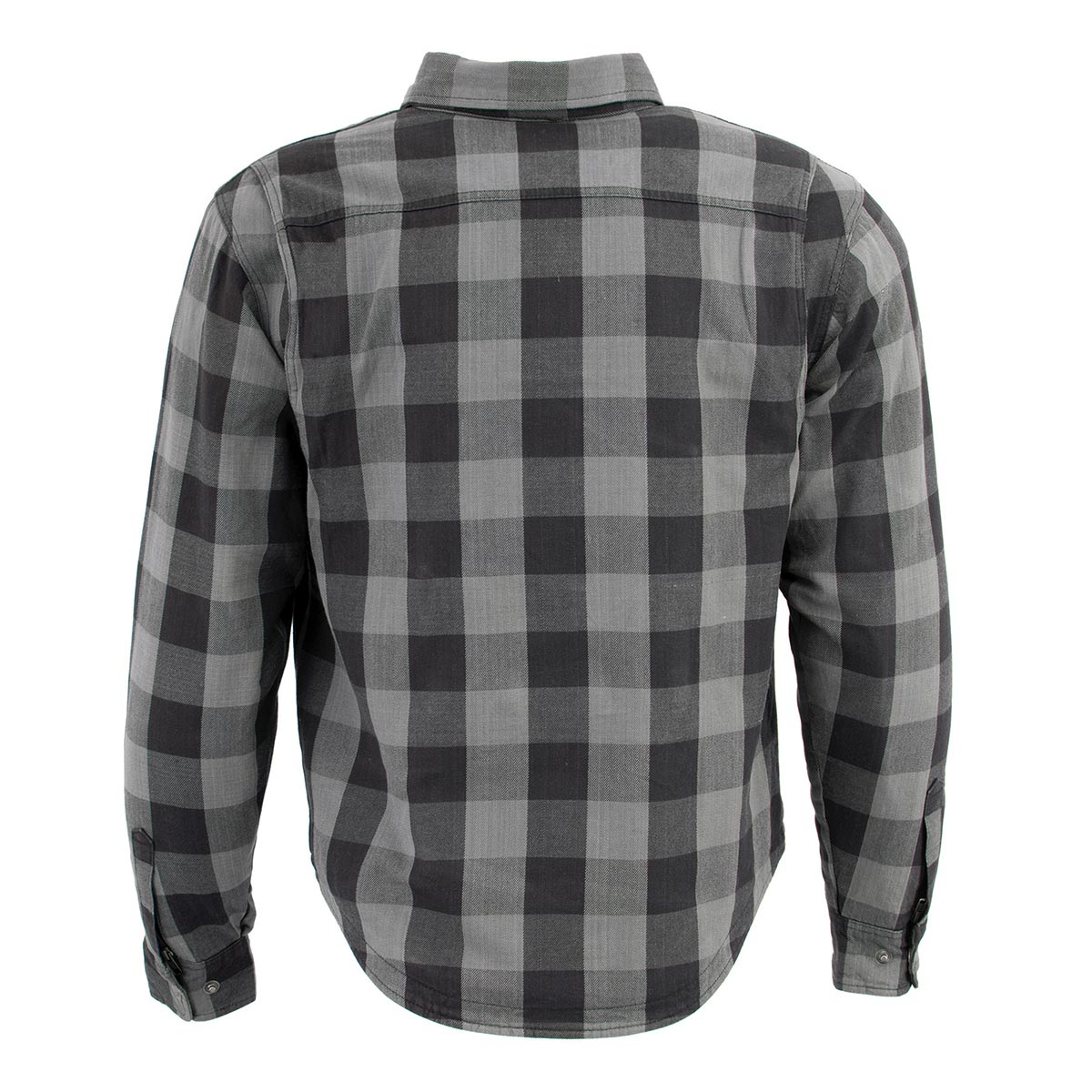 Milwaukee Leather MPM1630 Men's Plaid Flannel Biker Shirt w/ CE Armor - Reinforced w/ Aramid Fibers