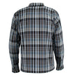 Milwaukee Leather MPM1636 Men's Long Sleeve Flannel Biker Shirt w/ CE Approved Armor - Reinforced w/ Aramid Fiber