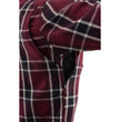 Milwaukee Leather MPM1640 Men's Plaid Flannel Biker Shirt with CE Approved Armor - Reinforced w/ Aramid Fiber