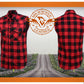 Milwaukee Leather MPM1649 Men's Black and Red 'Checkered' Cut Off Flannel Shirt