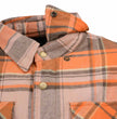 Milwaukee Leather MPM1657 Men's Plaid Flannel Biker Shirt with CE Approved Armor - Reinforced w/ Aramid Fiber