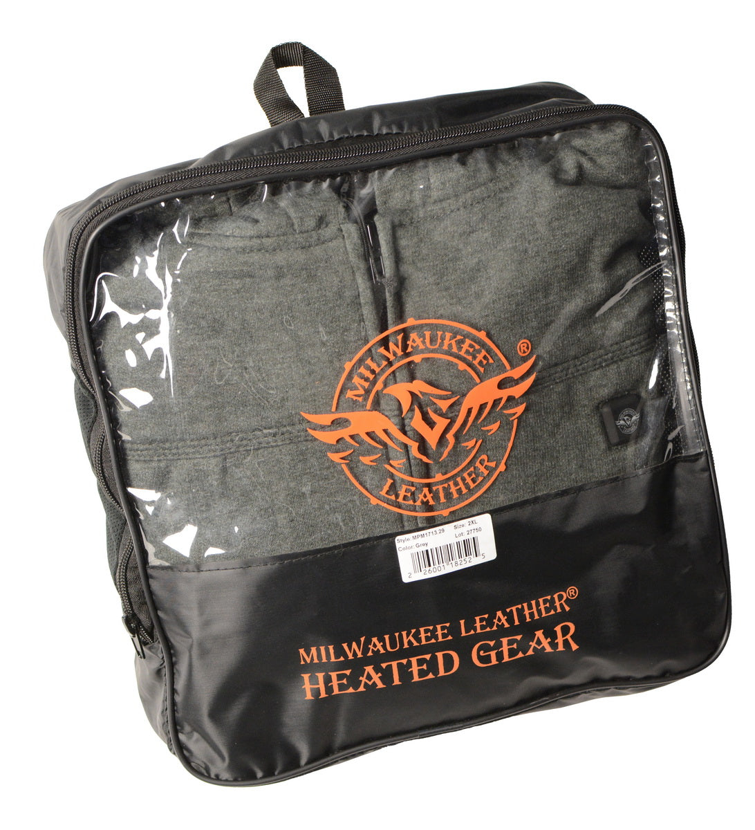 Nexgen Heat MPM1762SET Men’s Soft Shell Heated Jacket - Black Standup Collar Jacket for Winter with Battery Pack