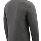 Nexgen Heat MPM1762SET Men’s Soft Shell Heated Jacket - Grey Standup Collar Jacket for Winter with Battery Pack