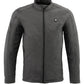 Nexgen Heat MPM1762SET Men’s Grey Soft Shell Heated Jacket - Standup Collar - for Winter Cold Weather Riding Outdoors