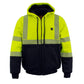 Nexgen Heat MPM1773SET Men's Heated High Visibility Work Hoodie, Neon Green Hi Vis Reflective Hoodie