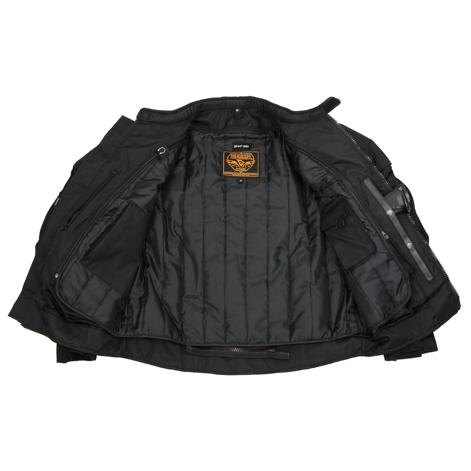 Milwaukee Leather MPM1792 Men's Black CE Armored Textile