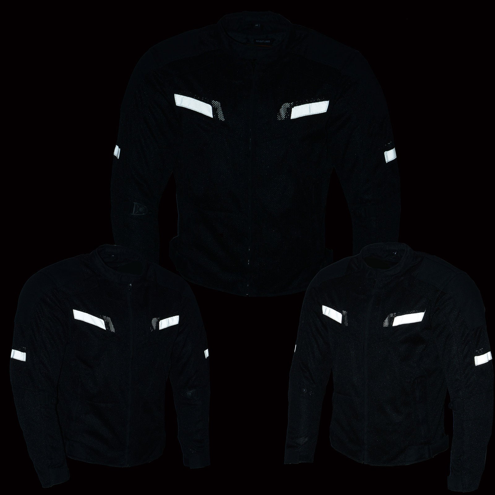 Milwaukee Leather MPM1792 Men's Black CE Armored Textile