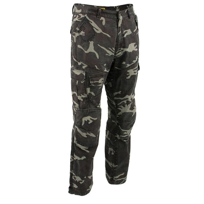 Milwaukee Leather MPM5592 Men's Camo CE Armored Motorcycle Denim Jeans Pants Reinforced w/ Aramid Fibers