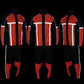 Milwaukee Leather MPM9510 Men's Black and Orange Motorcycle Water Resistant Rain Suit w/ Hi-Vis Reflective Tape