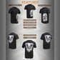 Milwaukee Leather MPMH116000 Men's 'Assassin' Double Sided Black T-Shirt