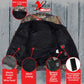 Nexgen Heat MPM1776SET Men's Camouflaged Heated Zipper Hoodies - Warming Camo Hoodie for Hunting w/ Battery