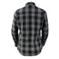 Nexgen Heat Women's NXL2601SET Bonnie Black/Grey Heated Flannel Shirt -for Winter Cold Weather Riding Outdoor Activities