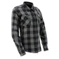 Nexgen Heat Women's NXL2601SET Bonnie Black/Grey Heated Flannel Shirt -for Winter Cold Weather Riding Outdoor Activities