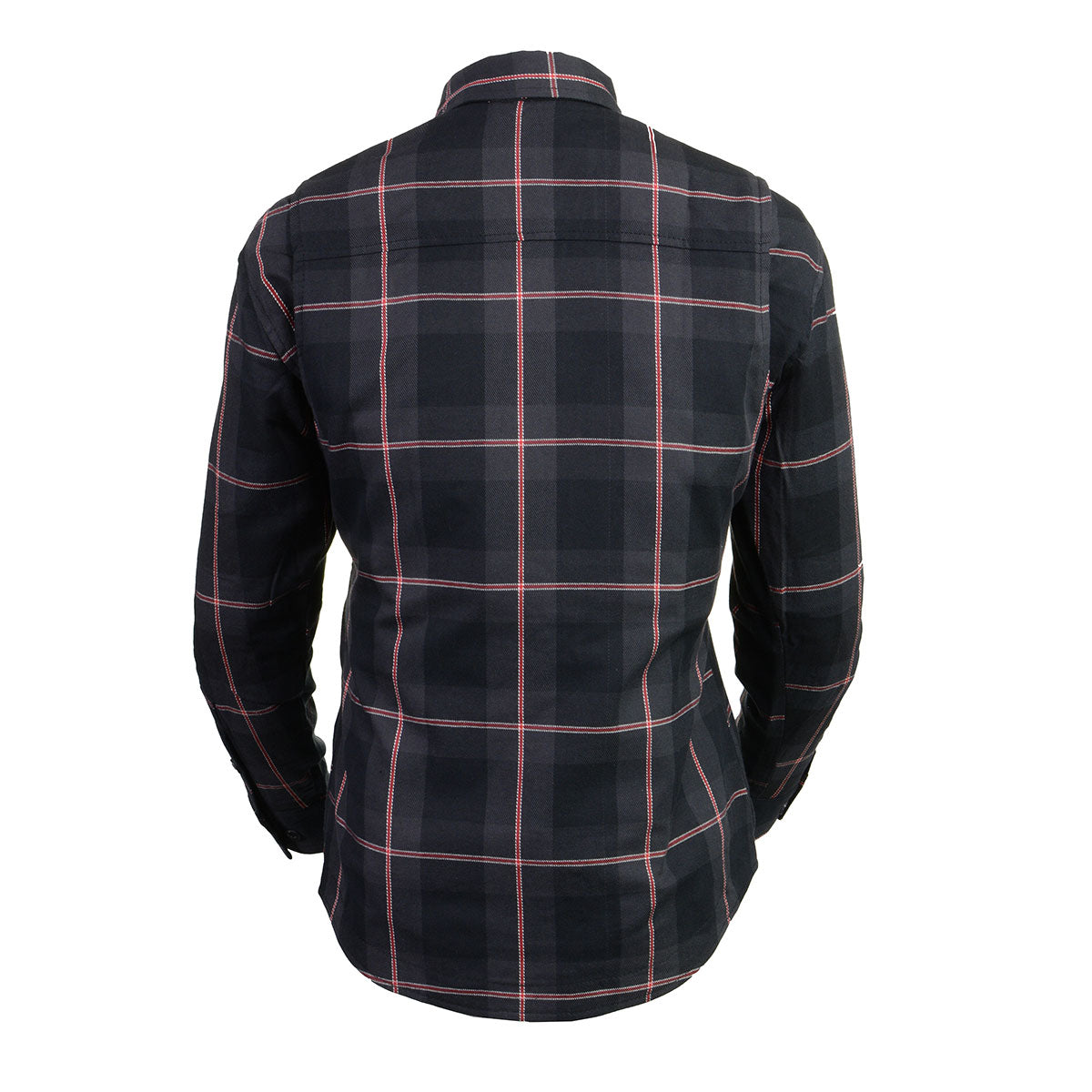 NexGen Heat Women’s NXL2602SET Bonnie Black/Grey Heated Flannel Sleeve Shirt for Outdoor Activities