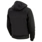 Nexgen Heat NXL2713SET Women's Black Heated Front Zipper Hoodie Jacket for Winter Cold Weather Riding Outdoor Activities