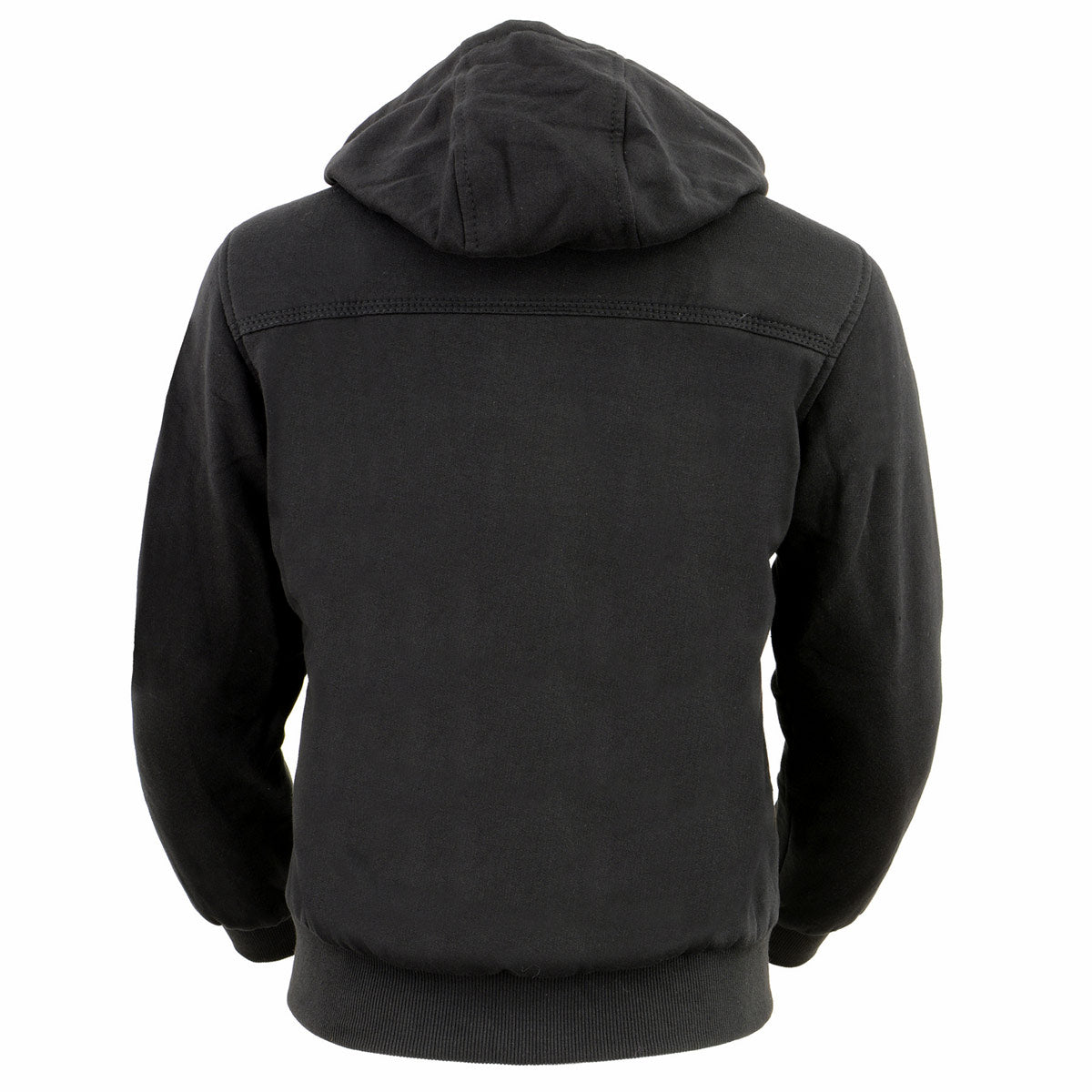 Nexgen Heat NXL2713SET Women's Black Heated Front Zipper Hoodie Jacket for Winter Cold Weather Riding Outdoor Activities