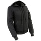 Nexgen Heat MPL2713SET Women Black 'Heated' Front Zipper Fiery Hoodie Jacket for Outdoor Activities