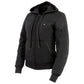 Nexgen Heat MPL2713SET Women Black 'Heated' Front Zipper Fiery Hoodie Jacket for Outdoor Activities