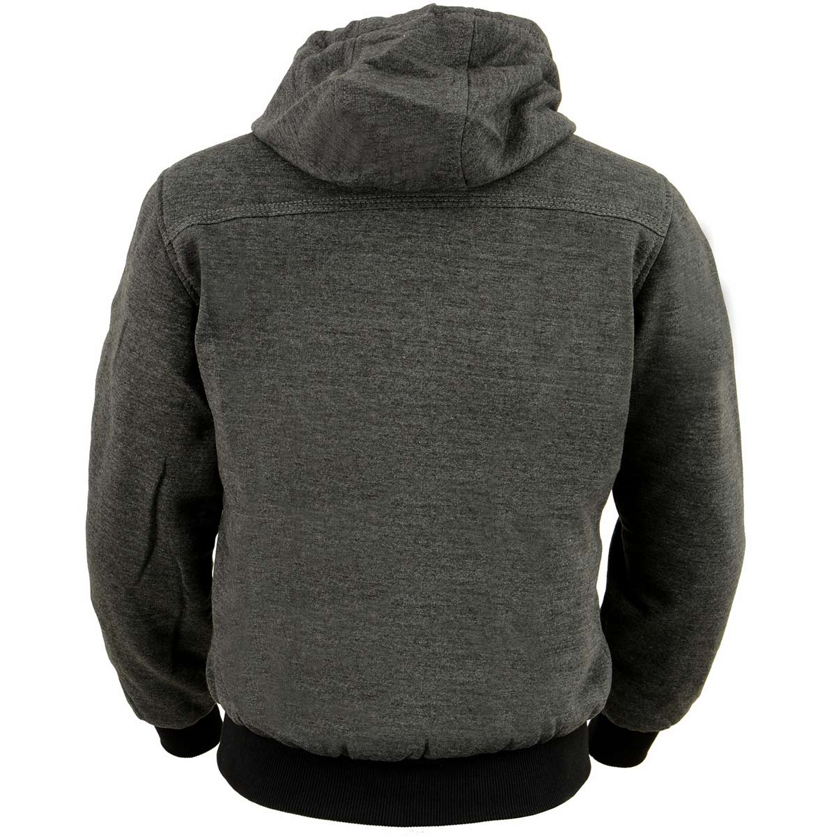 Nexgen Heat NXL2713SET Women's Grey Heated Front Zipper Hoodie Jacket for Winter Cold Weather Riding Outdoor Activities