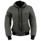 Nexgen Heat NXL2713SET Women 'Heated' Front Zipper Grey Hoodie Jacket for Outdoor Activities  w/ Battery Pack