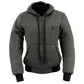 Nexgen Heat Women's Heated Hoodie Jacket - MPL2713SET Grey - 3 Level, Motorcycle Riding, Winter Ready, Outdoors Use
