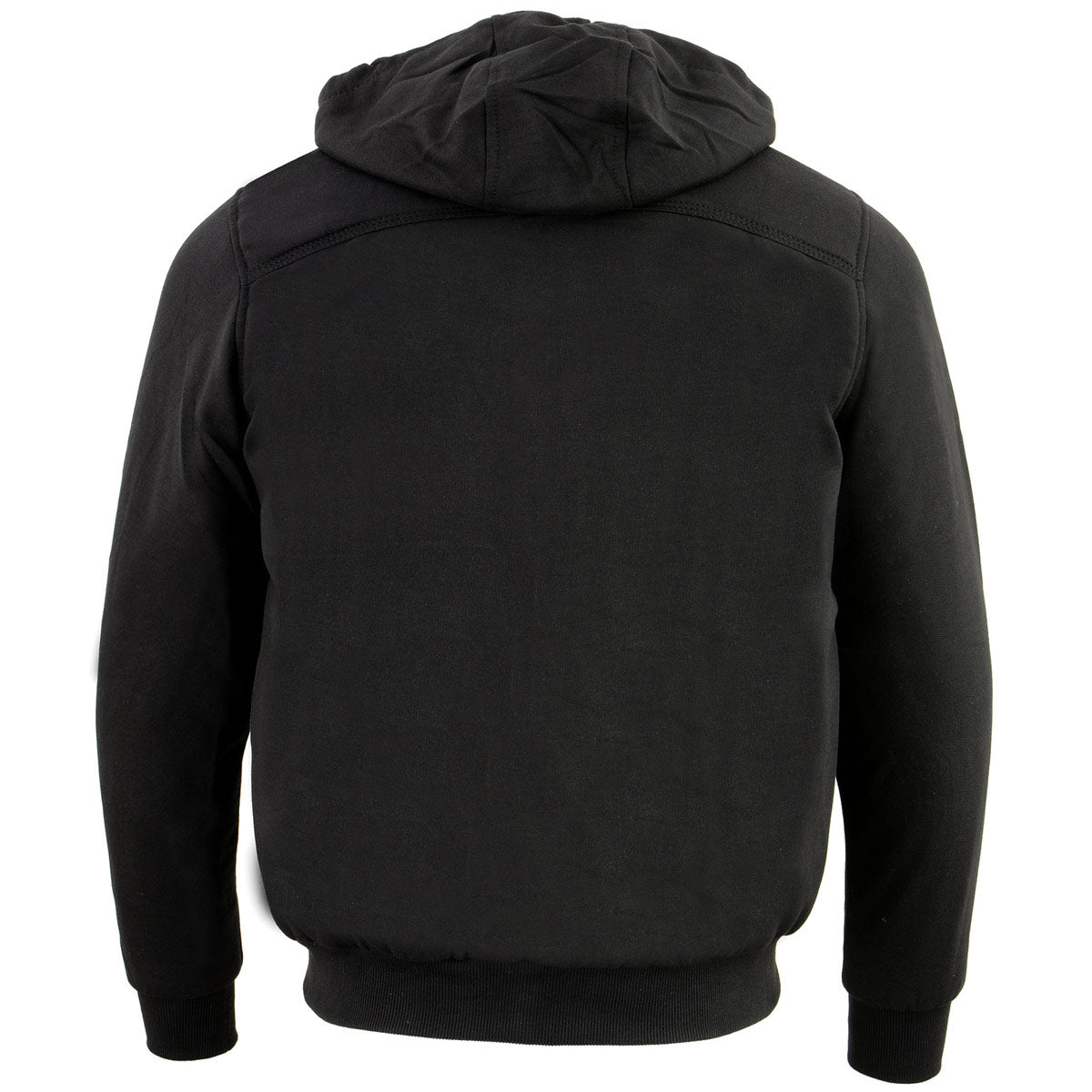 Nexgen Heat NXM1713SET Men's “Fiery’’ Heated Hoodie- Black Zipper Front Sweatshirt Jacket for Winter w/Battery Pack