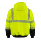 Nexgen Heat NXM1773SET Men's Heated High Visibility Work Hoodie, Neon Green Hi Vis Reflective Hoodie w/ Battery