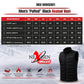 Nexgen Heat Men's NXM3301SET Puffer Black Heated Winter Vest - for Outdoor Winter Cold Weather Activities