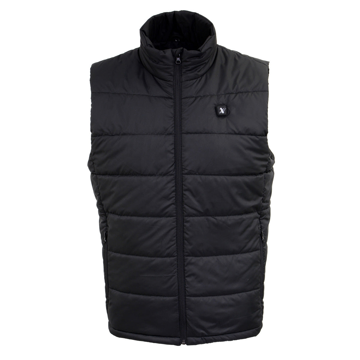 Nexgen Heat Men's NXM3301SET Puffer Black Heated Winter Vest - for Outdoor Winter Cold Weather Activities