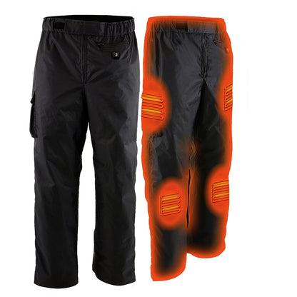 NexGen Heat MPM5715SET Men’s Heated Riding Over Pants – Outdoor Cold Weather Motorcycle Gear 7.4V