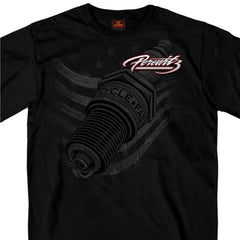 Official Perewitz PFM1006 Men’s Spark Plug Black T-Shirt