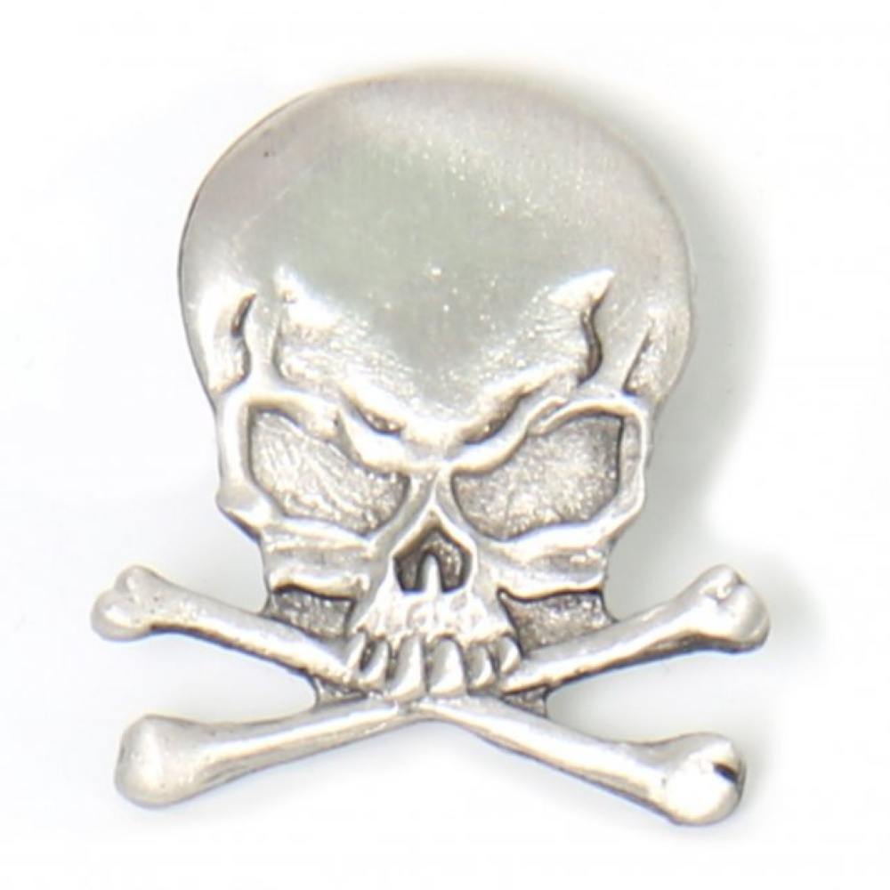 Milwaukee Leather PNA1012 Skull and Cross Bones Pin
