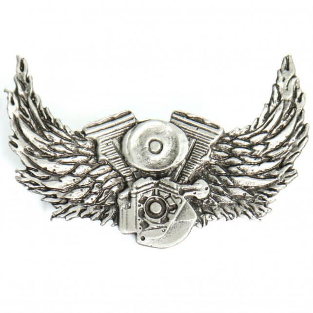 Milwaukee Leather PNA1032 Motor and Wings Pin