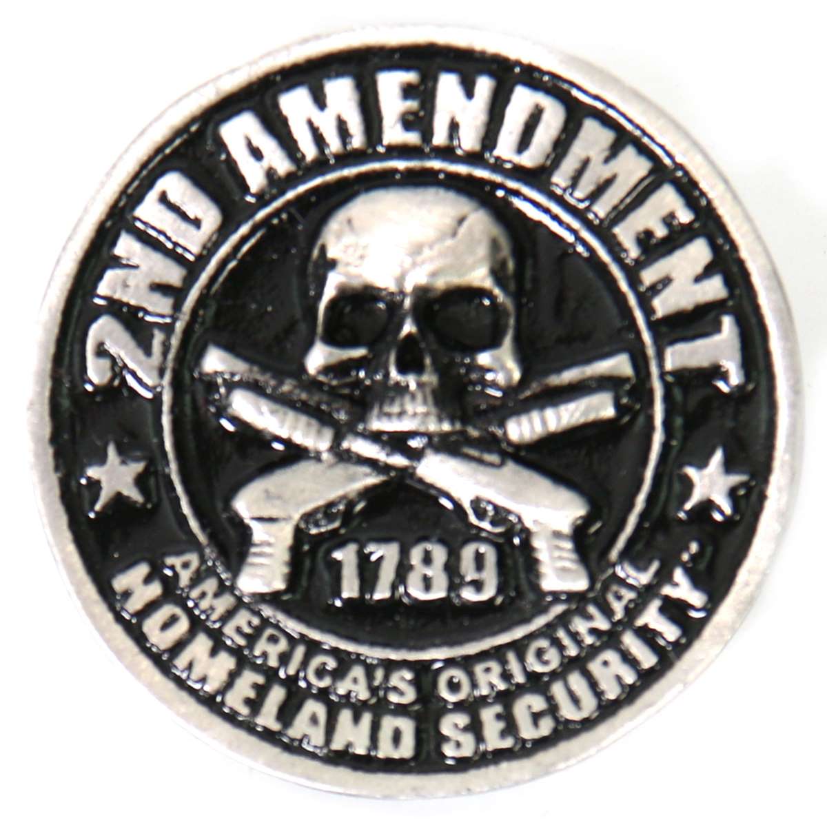 Hot Leathers 2nd Amendment America's Original Homeland Security Pin PNA1197